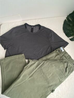 Men's Olive Green Casual Pants